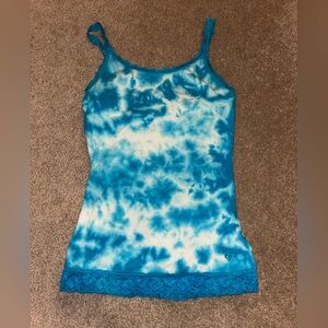 Justice Blue Tie-Dye Tank Top